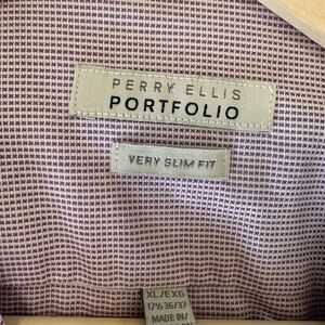 Perry Ellis Purple Dress Shirt